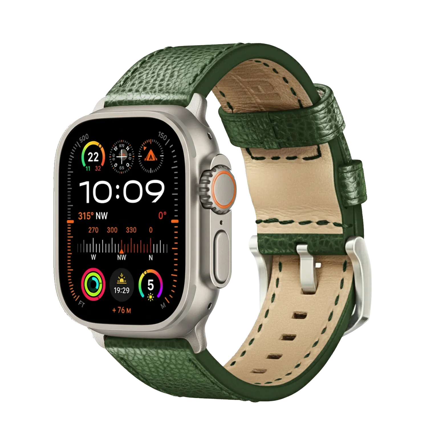 Olivegrün / Ultra/46mm/45mm / Silber Matt