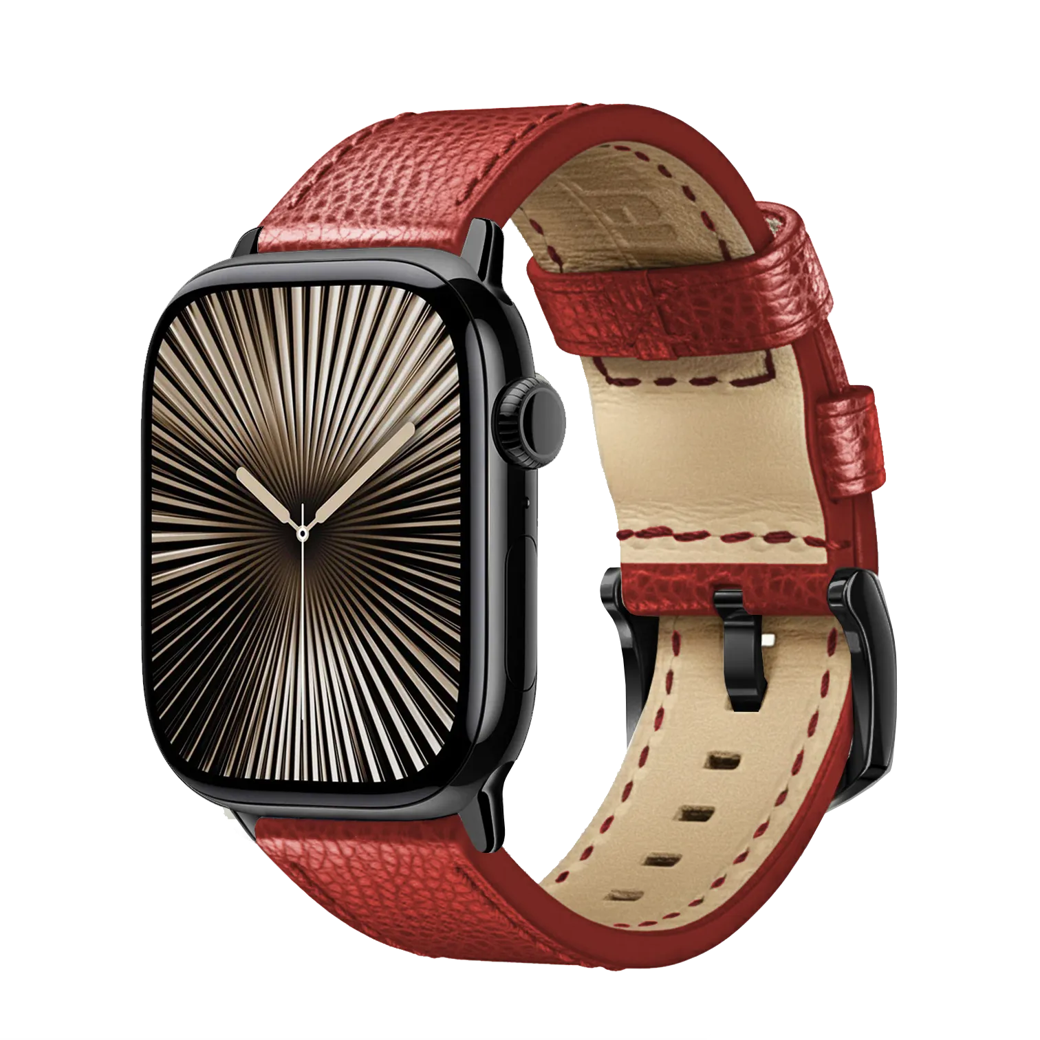 Rot / 42mm / Silber Matt