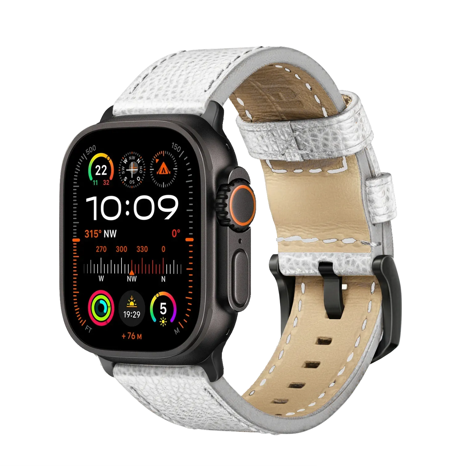 Weiß / Ultra/46mm/45mm / Schwarz Matt