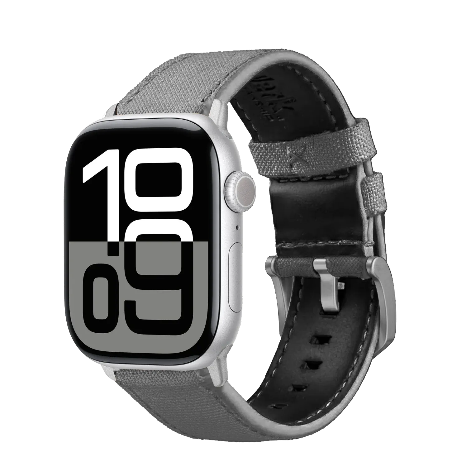 Schiefer / 42mm / Schwarz Poliert