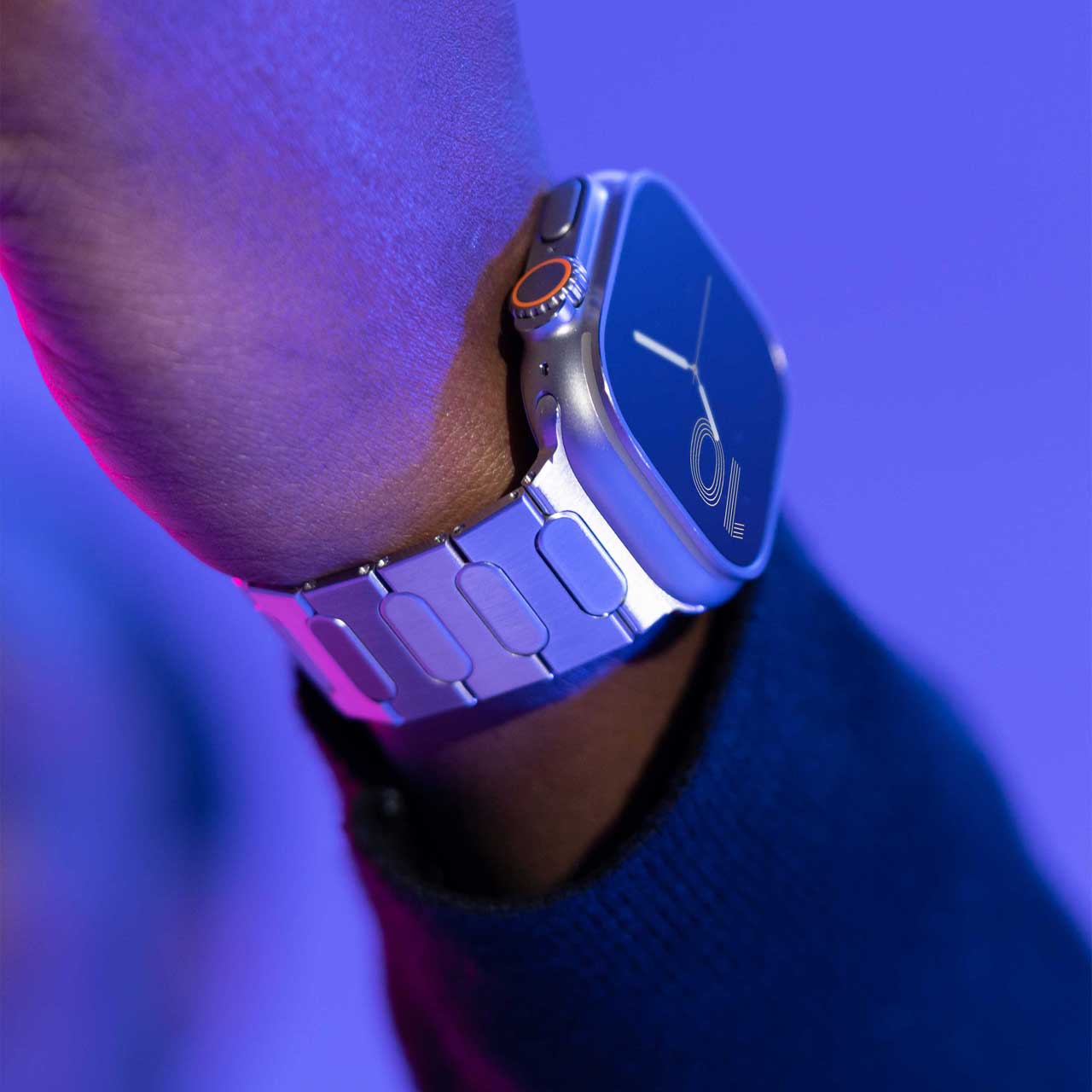 BandWerk – Apple Watch Stainless Steel Ultra Strap – Model G1-S | Silver