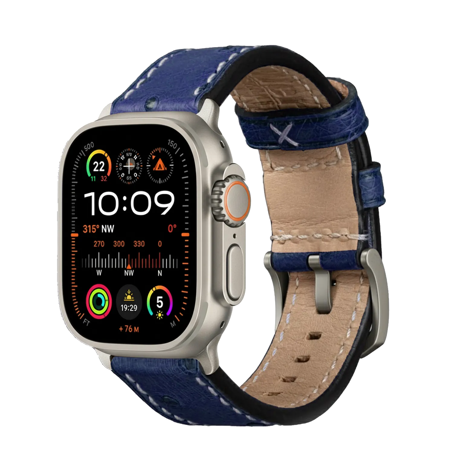 Blau / Ultra/46mm/45mm / Silber Matt