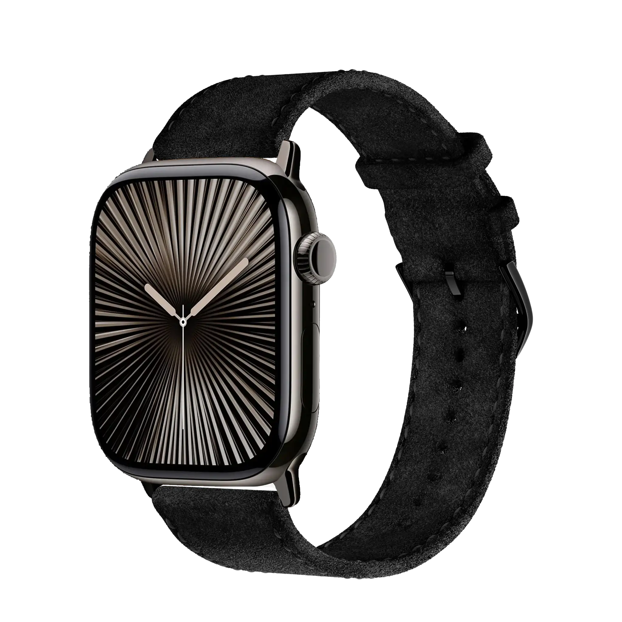 Tiefschwarz / 45mm / Edelstahl Graphit