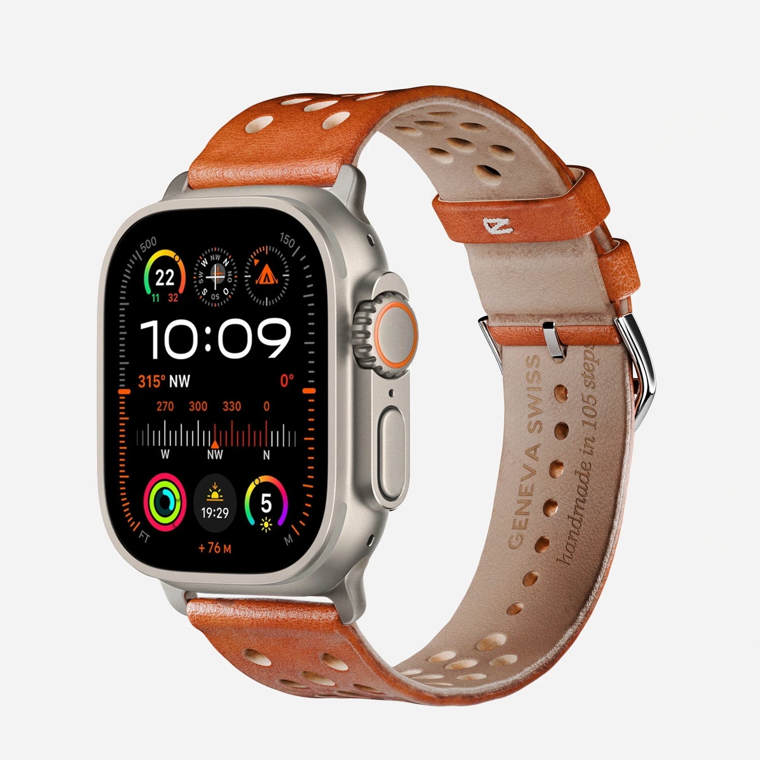 新品 箱付き イギリス 人気 ブランド TORRO APPLE WATCH Apple Watch Leather Strap - Swiss Rally Band | Compatible