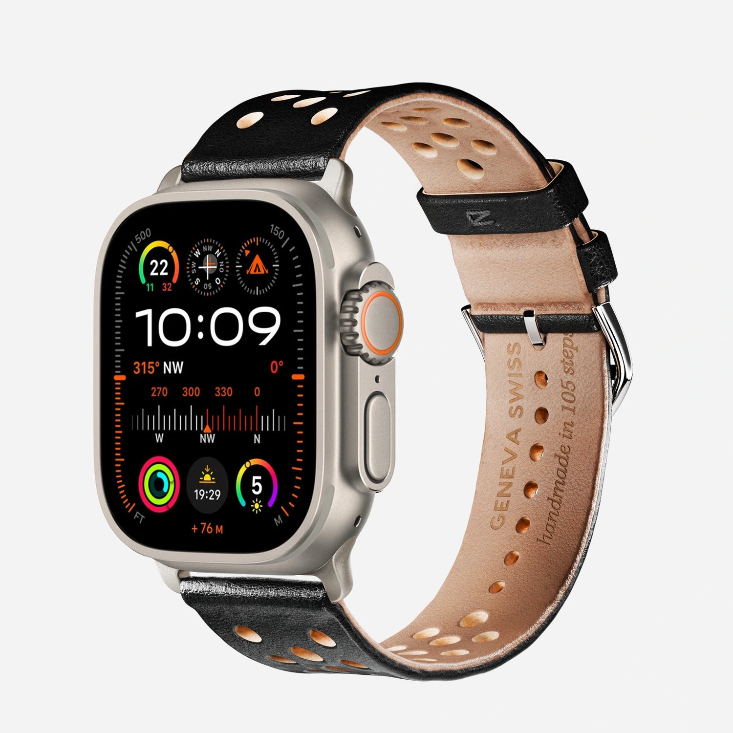 Apple Watch バンド Apple Watch Leather Strap - Swiss Rally Band | Compatible with