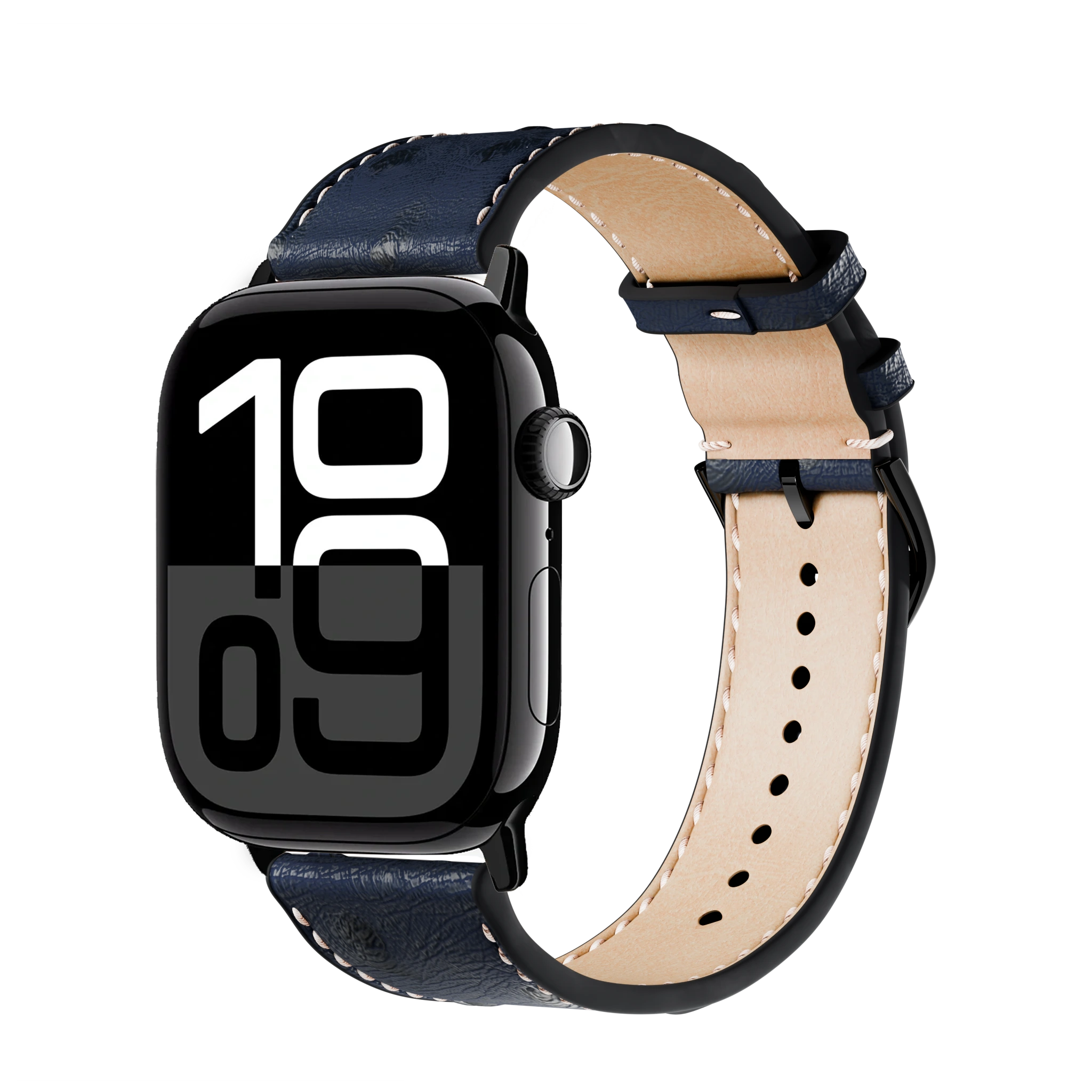 Blau / 46mm / Aluminium Diamantschwarz