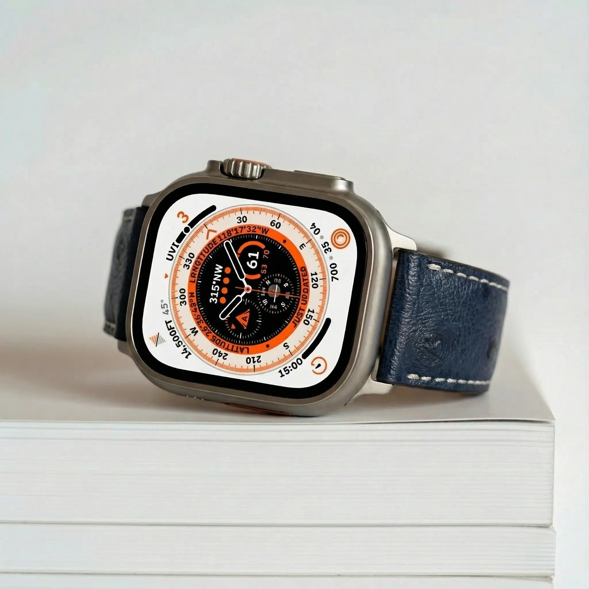 Blau / 46mm / Aluminium Diamantschwarz