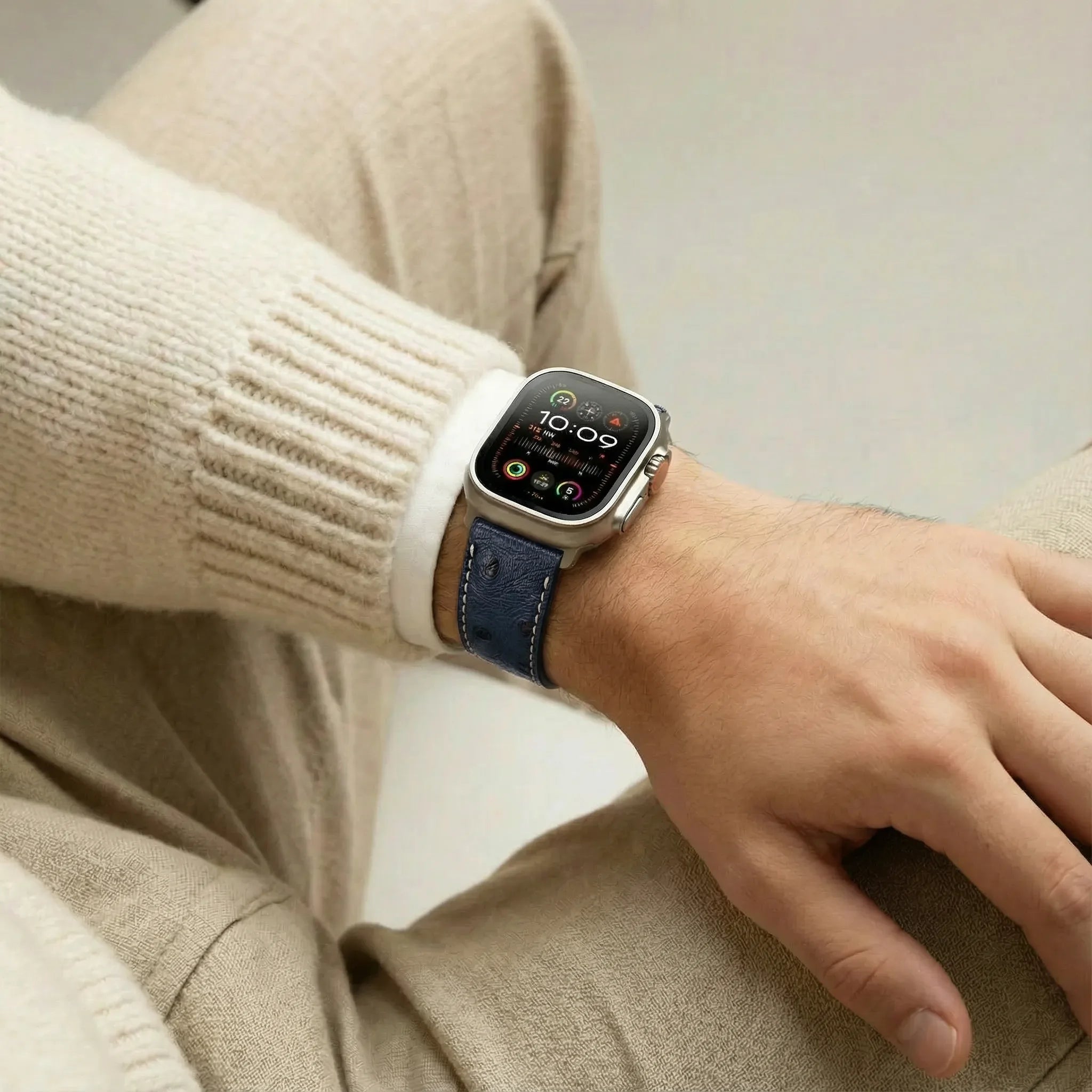 Blau / 46mm / Aluminium Diamantschwarz