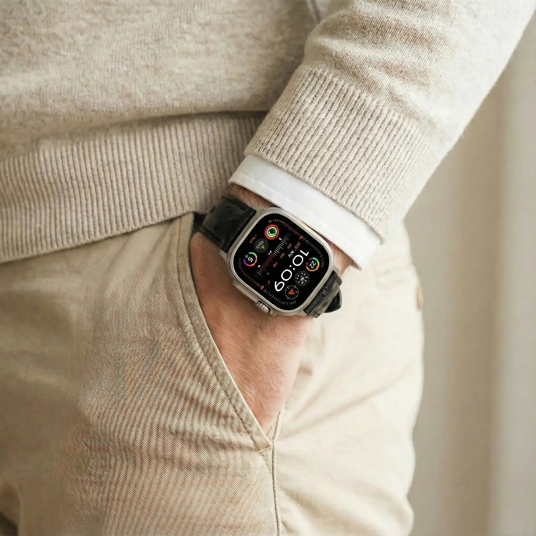 Schwarz / 46mm / Titan Schiefer