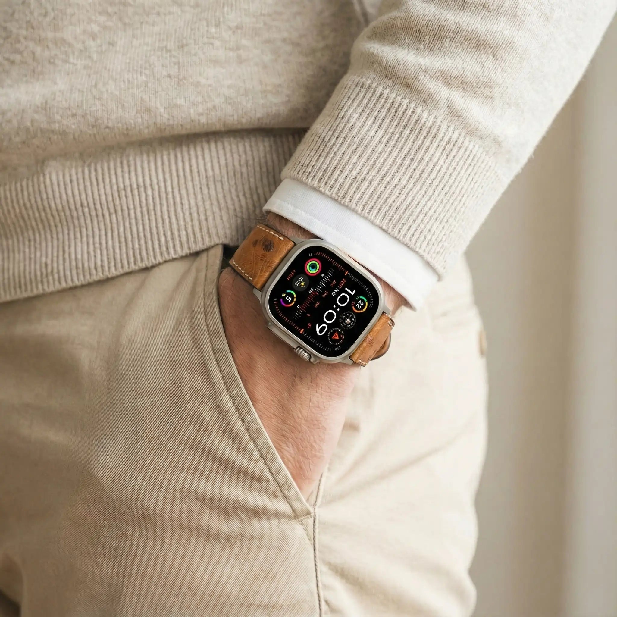 Braun / 46mm / Aluminium Diamantschwarz