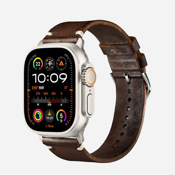 Apple Watch Vintage Leather Strap Compatible with Series 1-10