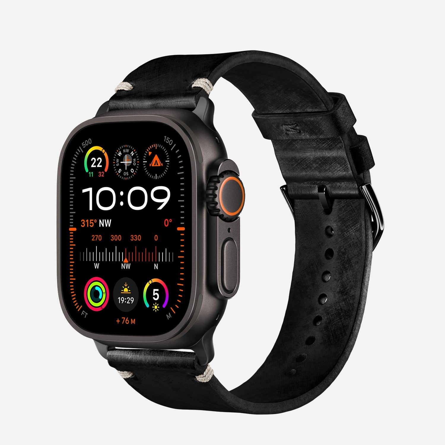 Apple Watch Vintage Leather Strap Compatible with Series 1-10