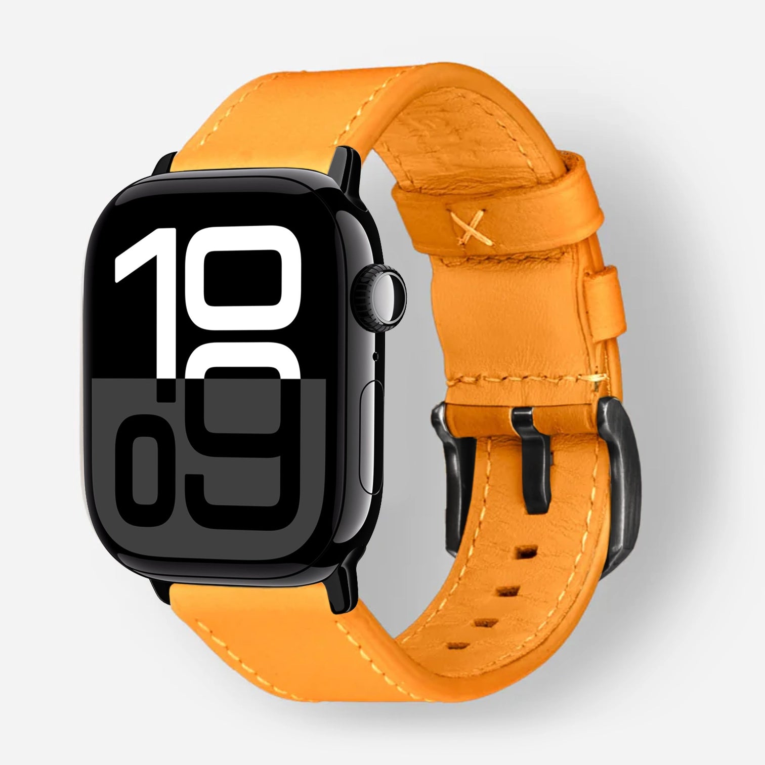 Orange Pop / 46mm / Aluminium Diamantschwarz