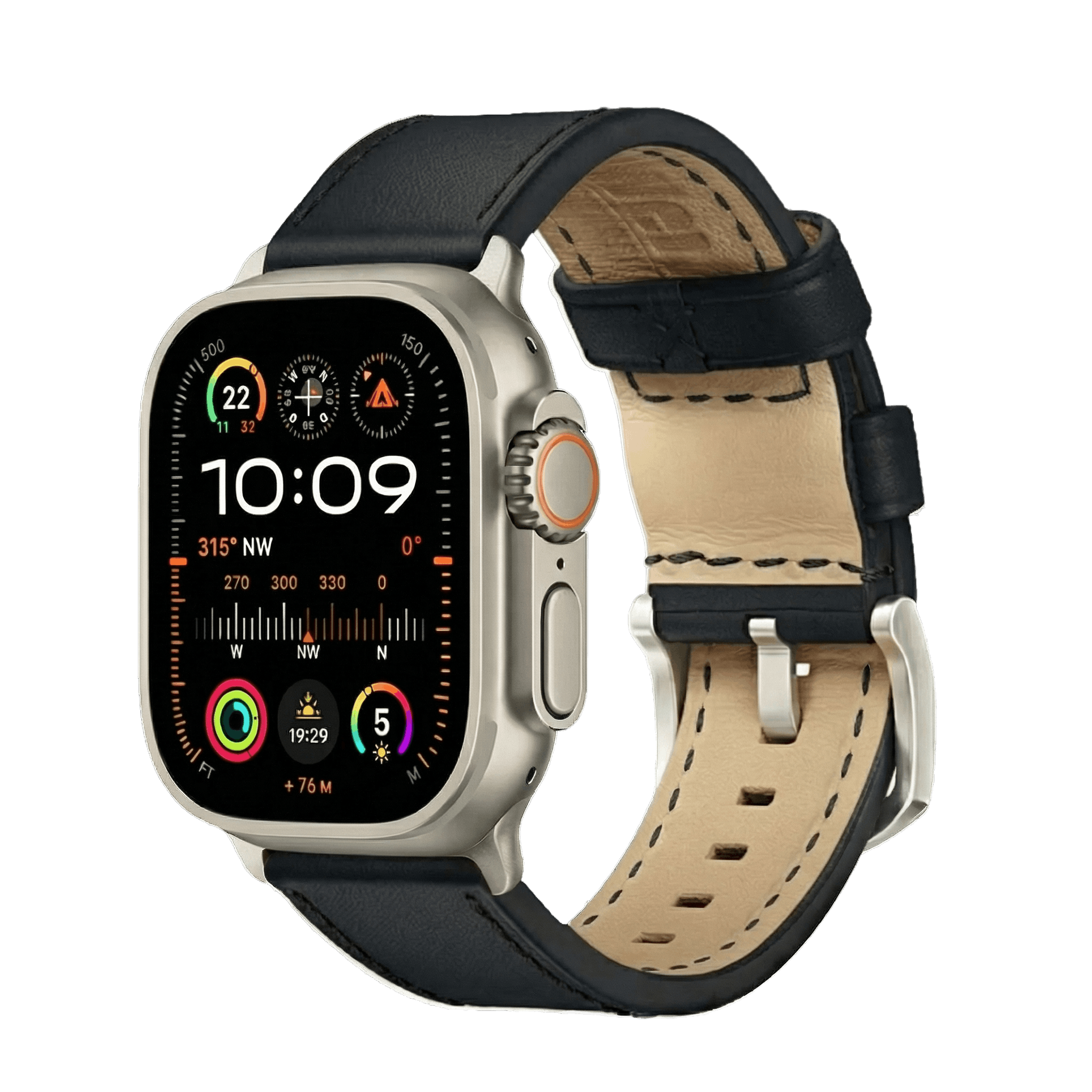 Tiefschwarz / Ultra/46mm/45mm / Schwarz Matt