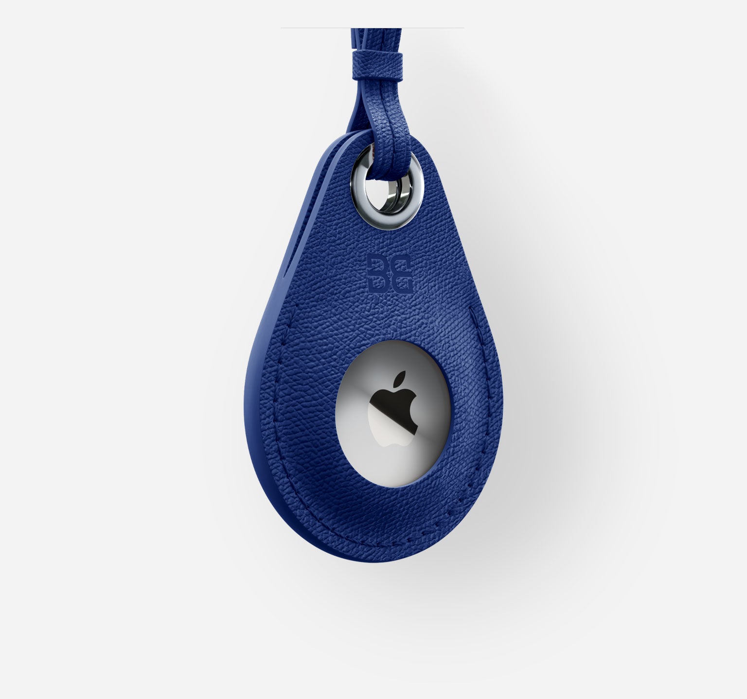 Saffiano | Bleu | AirTag Key Ring