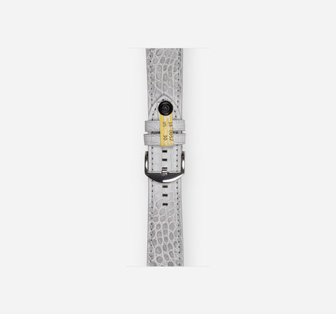 Himalaya Crocodile Leather Apple Watch Band 45 mm Classic Strap